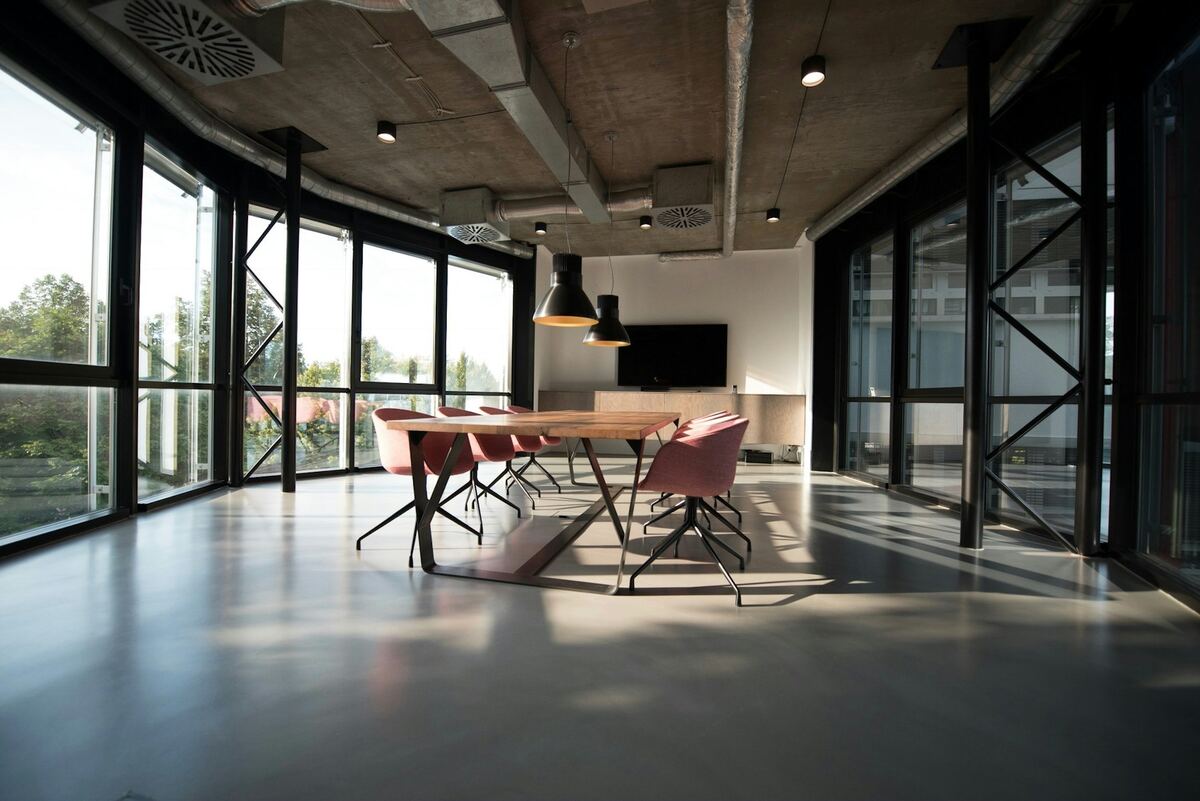 Bright modern commercial workspace ready for its occupants