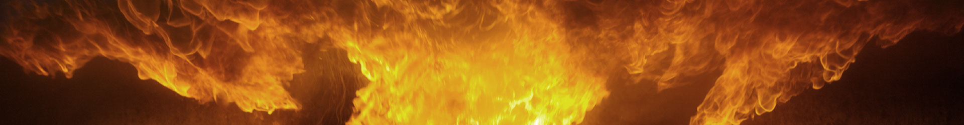 Flames illustrating the potential damage caused by fire