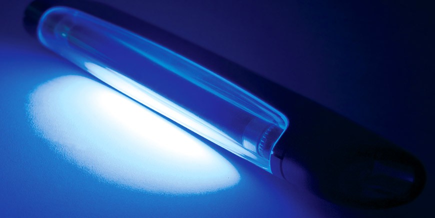 UV lamp used for disinfection