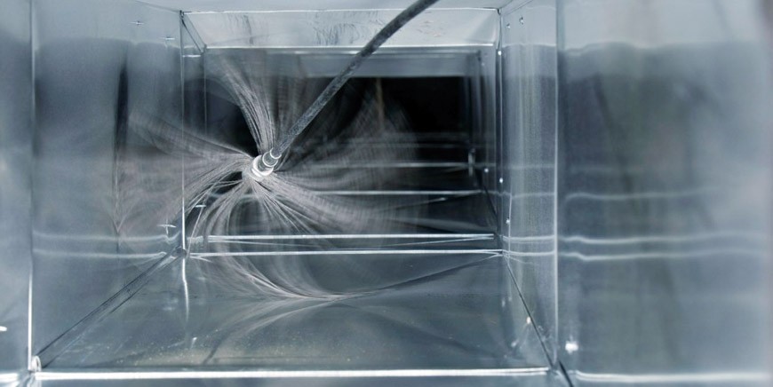 Visible airflow in front of a ventilation outlet