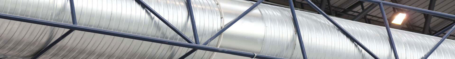 Ventilation duct network inside a commercial building