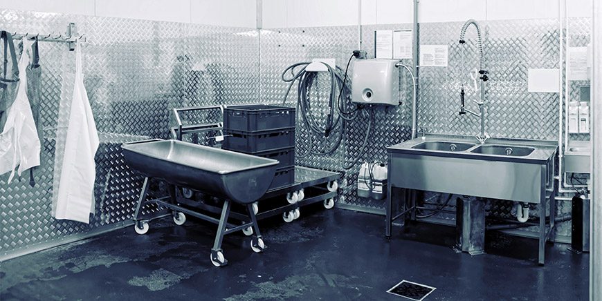 Sanitation work in an agri-food environment