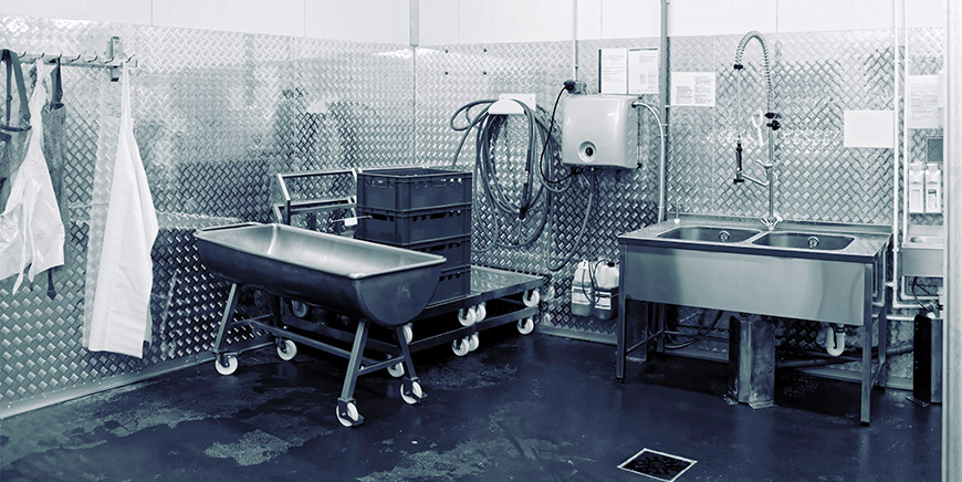 Clean and organized food-processing facility